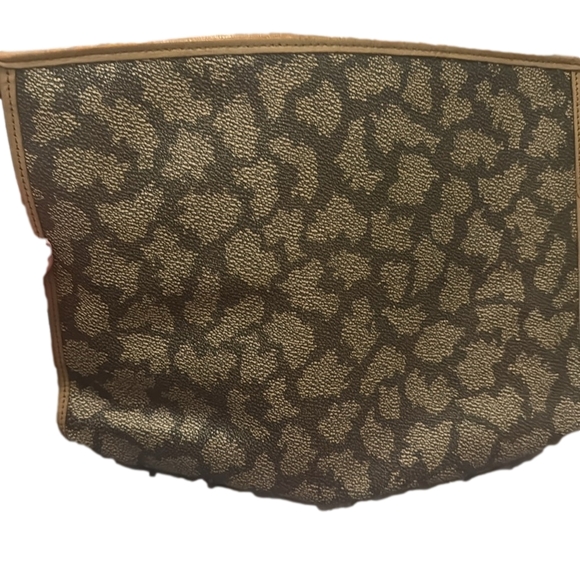 Vintage YSL Yves Saint Laurent Giraffe Print Leather Clutch Pouch - Picture 7 of 7
